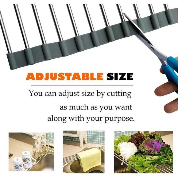 Roll-Up Dish Drying Rack -20.8" x 18.1"  - 52.8 x 46 cm - Picture 5 of 6